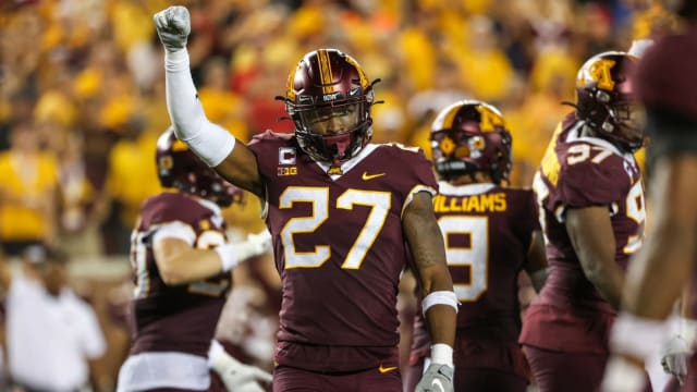 Minnesota safety Tyler Nubin.